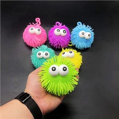 Мигаща играчка Puffer Spiky Fluffy Balls